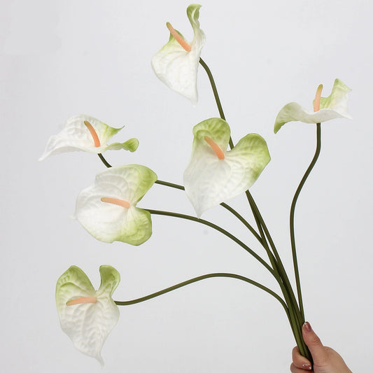 Real Touch Artificial Anthurium Flower Stem – 58cm