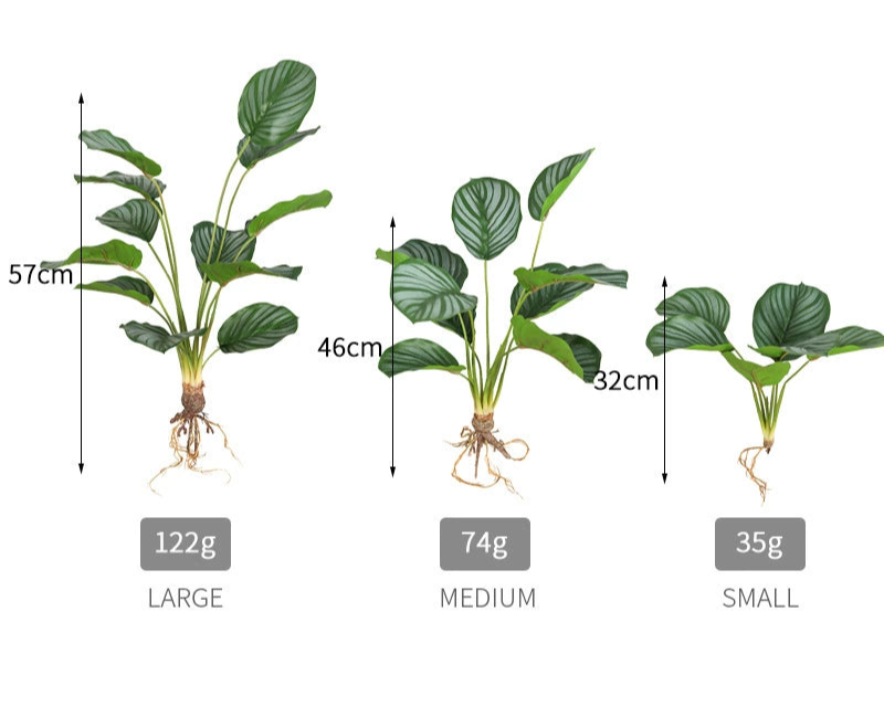 Artificial Calathea (Bamboo-Style Prayer Plant)