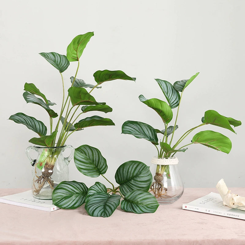 Artificial Calathea (Bamboo-Style Prayer Plant)
