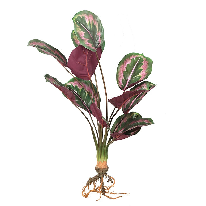 Artificial Calathea (Bamboo-Style Prayer Plant)