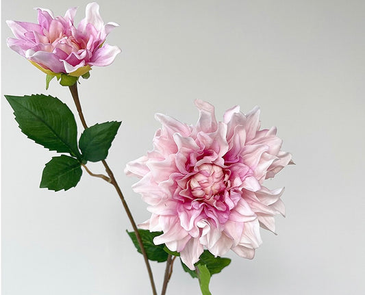 Real-touch Dahlia Flower with 2 blooms 60cm