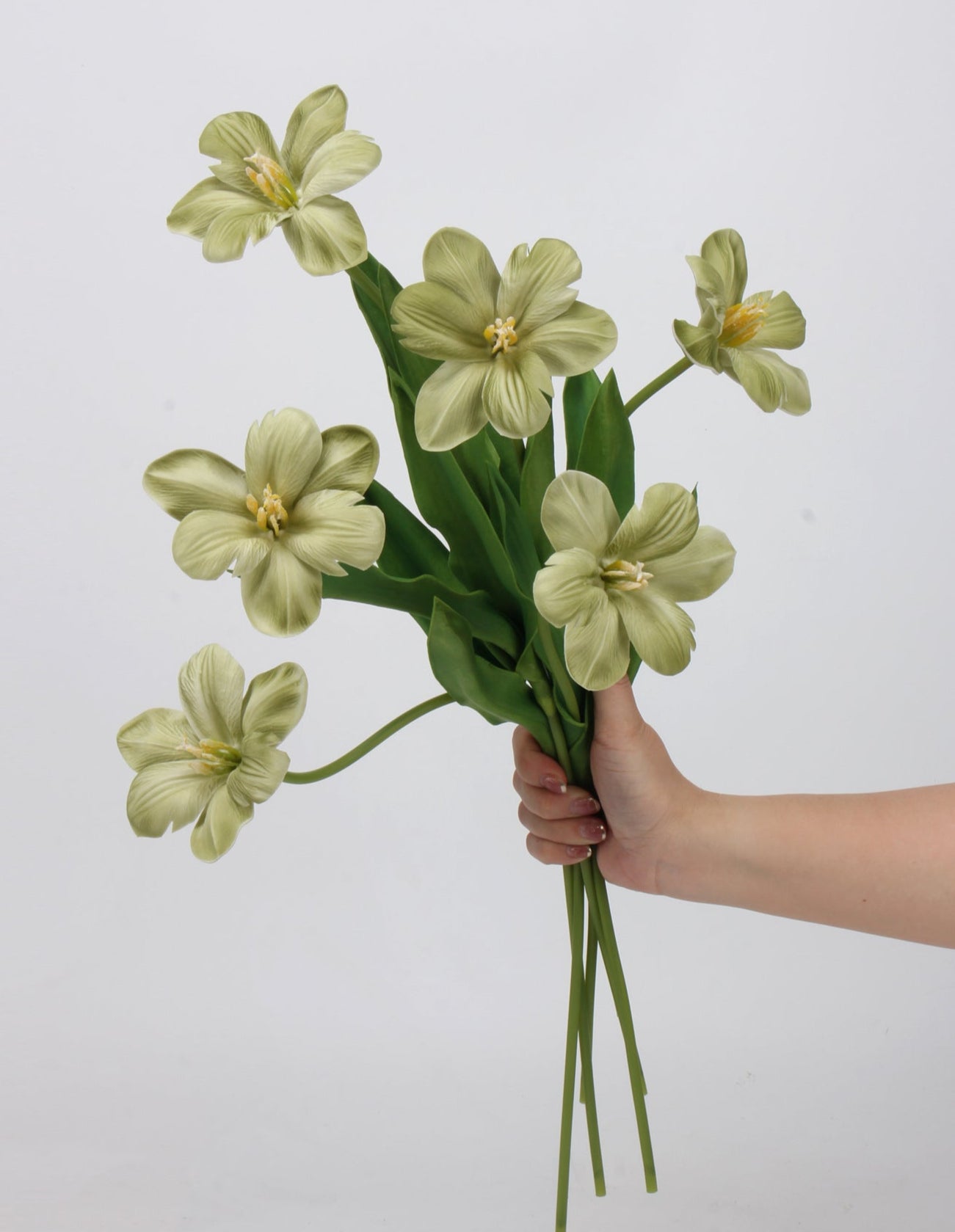 Brownie Series Real Touch Tulip with one bloom 48cm