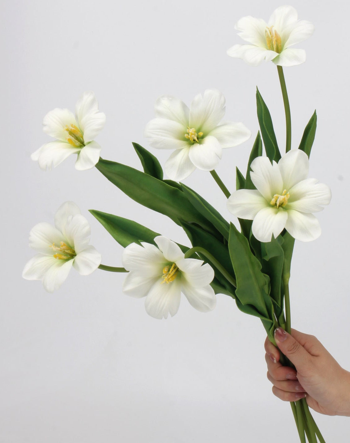 Brownie Series Real Touch Tulip with one bloom 48cm