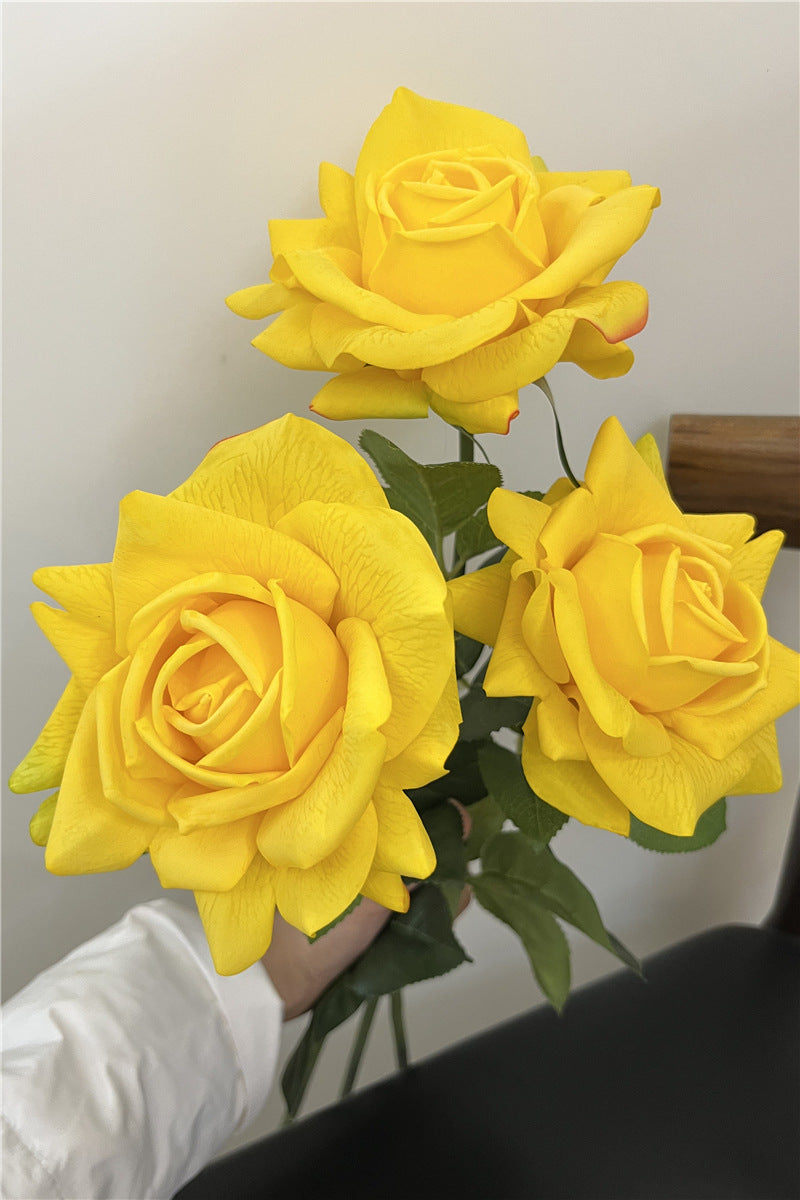 Real-Touch Diana Rose with single bloom