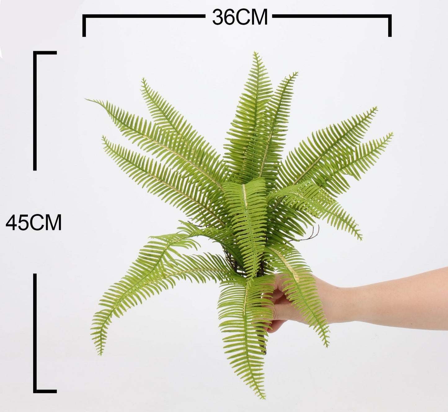 Real Touch Artificial Fern Spray– Soft Rubber Texture(36cm X 45cm)