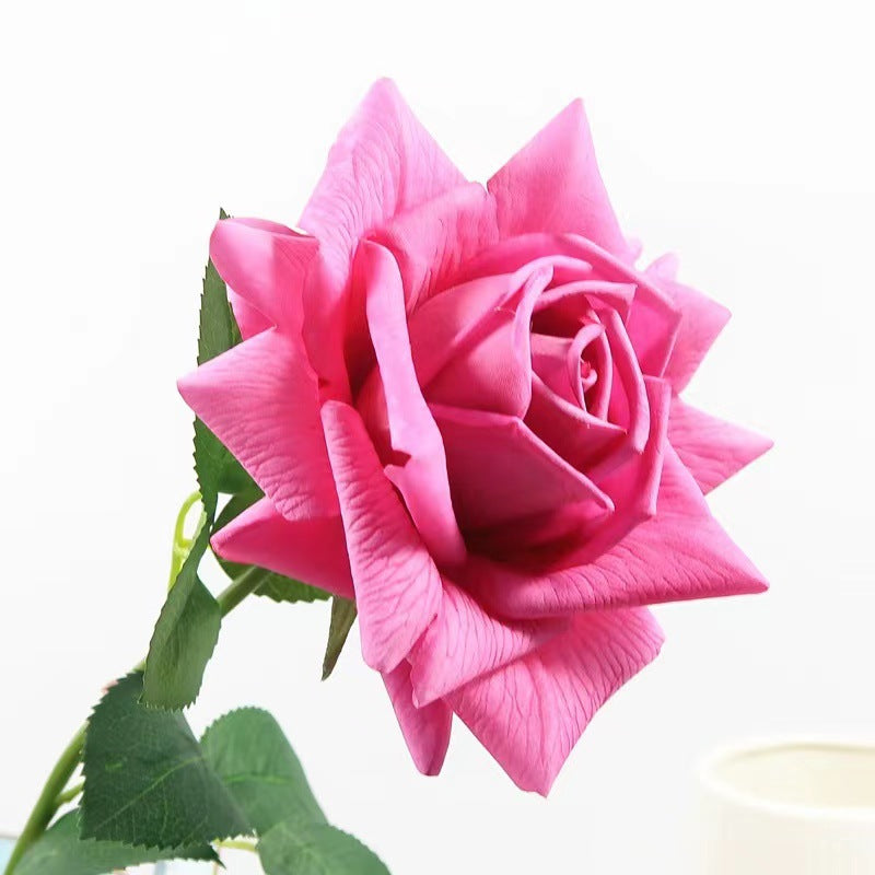 Real-Touch Diana Rose with single bloom