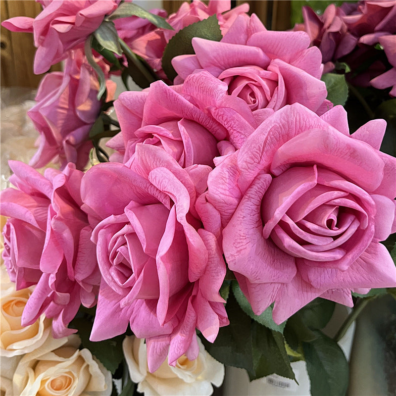 Real-Touch Diana Rose with single bloom