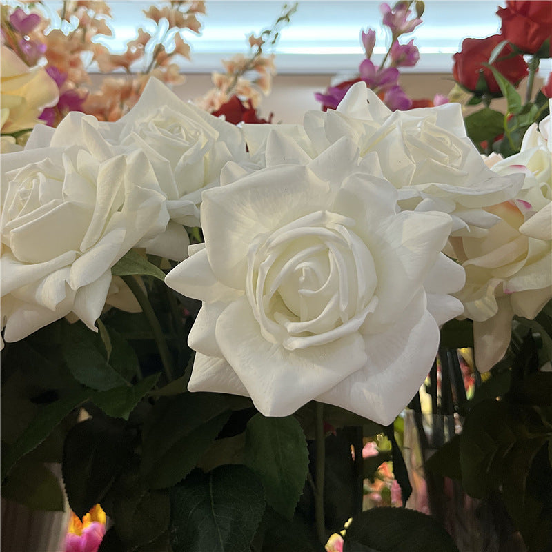 Real-Touch Diana Rose with single bloom